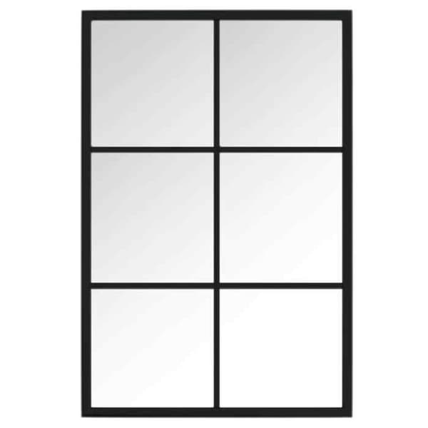 Maison Exclusive - Sort vægspejl 60x40 cm metal Svart