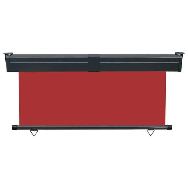 Sidemarkise - EKSKLUSIV HUS - 175x250 cm - Rød - Aluminium & polyester - Justerbar 250 cm Röd