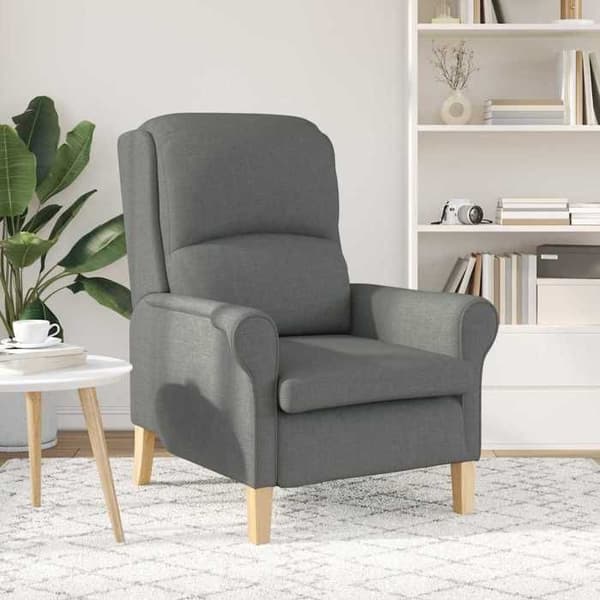 Maison Exclusive - tummanharmaa kangas nojatuoli