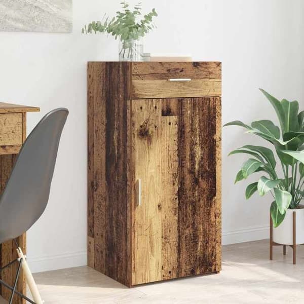 Buffet - EKSKLUSIVT HUS - 45×42,5×93 cm - Ingeniørtræ - Brun - Døre og skuffer