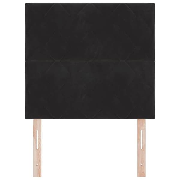 Maison Exclusive - Svart sänggavel 90 cm Sammet