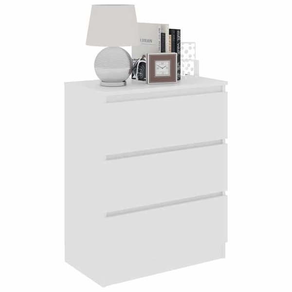 Maison Exclusive - Buffé Vit 60x35x76 cm Ingenjörsträ