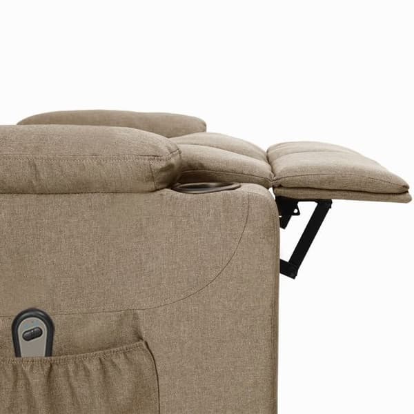 Maison Exclusive - Elektrisk lænestol Taupe Stof
