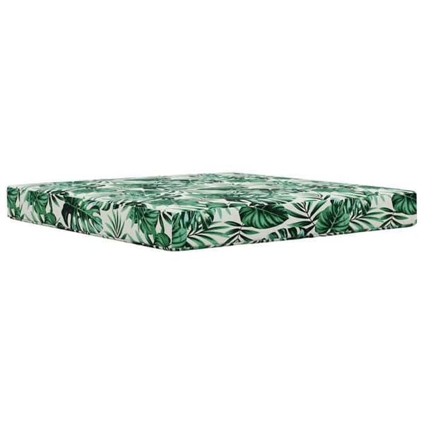 Utomhus soffkudde - EXKLUSIV HEM - Bladmönster - Grön polyester - Skum - Dragkedja på överdrag