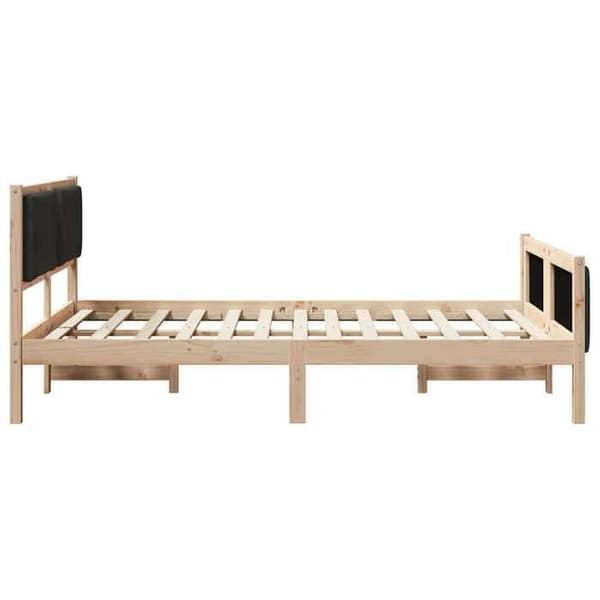 Sengestel - EKSKLUSIV HUS - Standardmodel - Massiv fyr - Polyester hovedgærde - Lamelseng