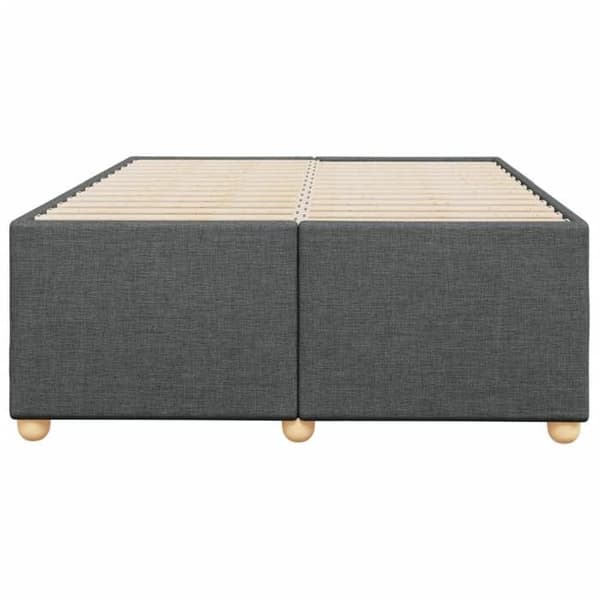Sänkykehys - EXCLUSIVE KOTI - 120 x 200 cm - Tummanharmaa - Polyesterikangas - Laatikkomatto Mörkgrå