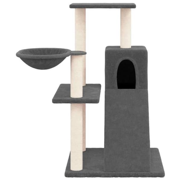 Maison Exclusive - Kattträd med sisal klöstrumpor Mörkgrå 82 cm Mörkgrå