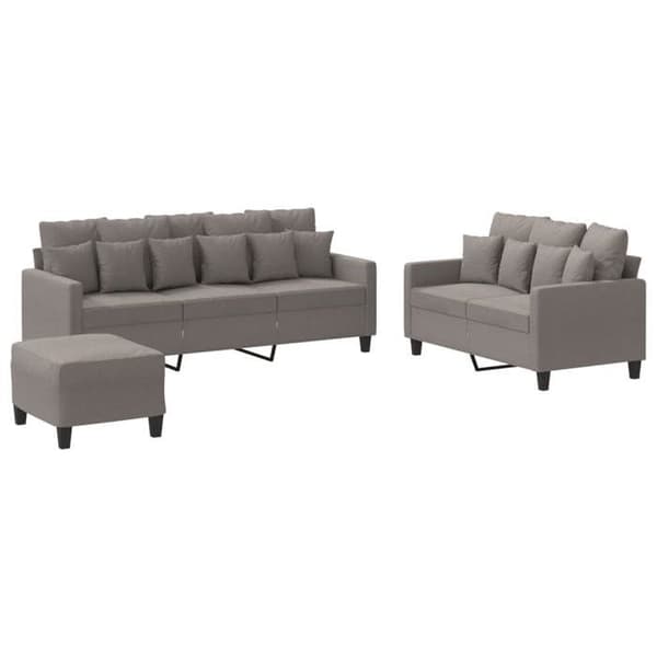 Maison Exclusive - Sæt af 3 sofaer med puder Taupe Stof