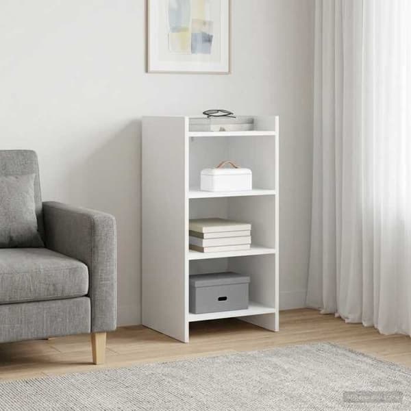 Maison Exclusive - Hvid Buffet 40 x 36 x 80 cm Ingeniørtræ