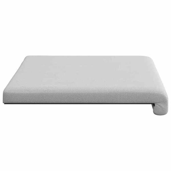 Maison Exclusive - Pude til bænk i tekstureret grå velour, dybde 35 cm Ljusgrått