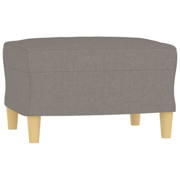 Maison Exclusive - 3-delars soffgrupp med kuddar i taupe tyg Mol
