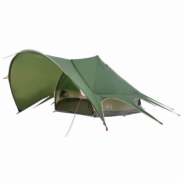 Tält - EXKLUSIVT HUS - Tält Teepee - 7 platser - Grön och grå - Polyester 185T PU Grönt och grått