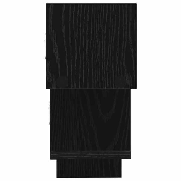 Maison Exclusive - Væghylde Sort eg 48 x 15 x 42 cm Ingeniørtræ
