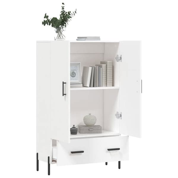 Maison Exclusive - Buffé hög vit 69,5x31x115 cm ingenjörsträ