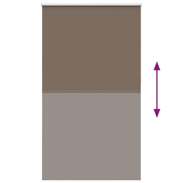 Maison Exclusive - Mörkläggande rullgardin kaffe 135x210cm tygbredd