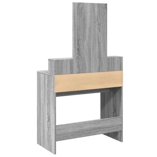 Maison Exclusive - Meikkipöytä peilillä sonoma harmaa 80x41x144,5 cm Sonoma grå