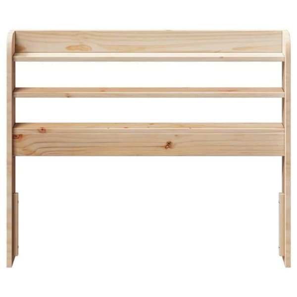 Maison Exclusive - Päätylevy hyllyillä 100 cm massiivipuusta