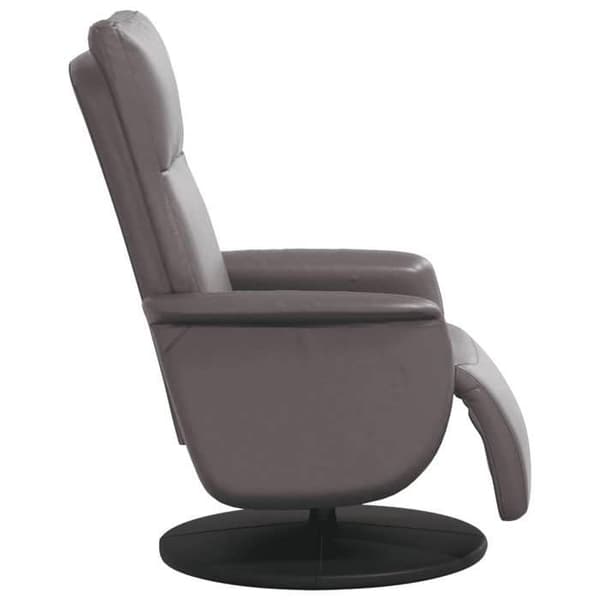 Maison Exclusive - Recliner med fotstöd i grått konstläder Grå