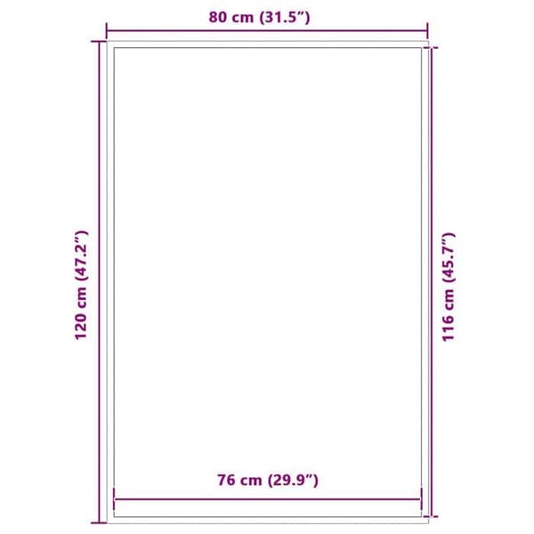 Maison Exclusive - Brun Dørmåtte 80x120 cm