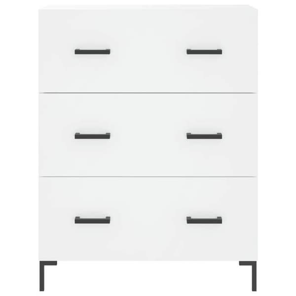 Maison Exclusive - Vit buffé 69,5x34x90 cm ingenjörsträ