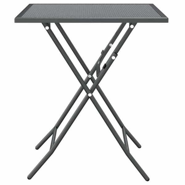 Havemøbel - EKSKLUSIV HUS - Metalnet - 60x60x72 cm - Antracit - Jernramme antracit