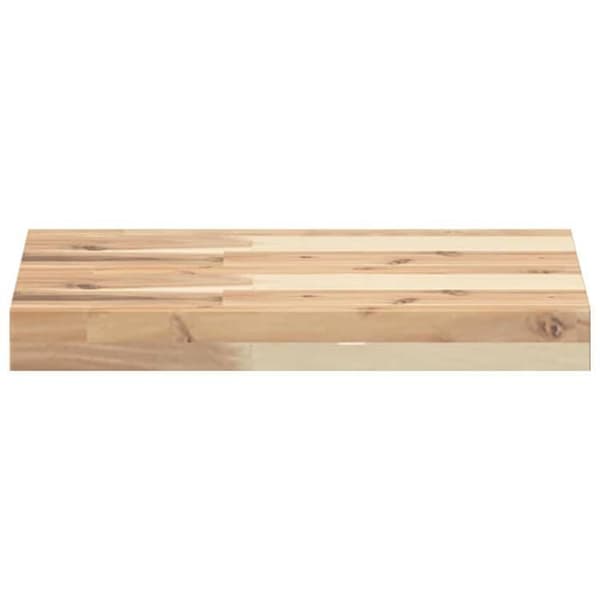 Maison Exclusive - Flydende hylder 2 stk 60x30x4 cm ubehandlet akacietræ