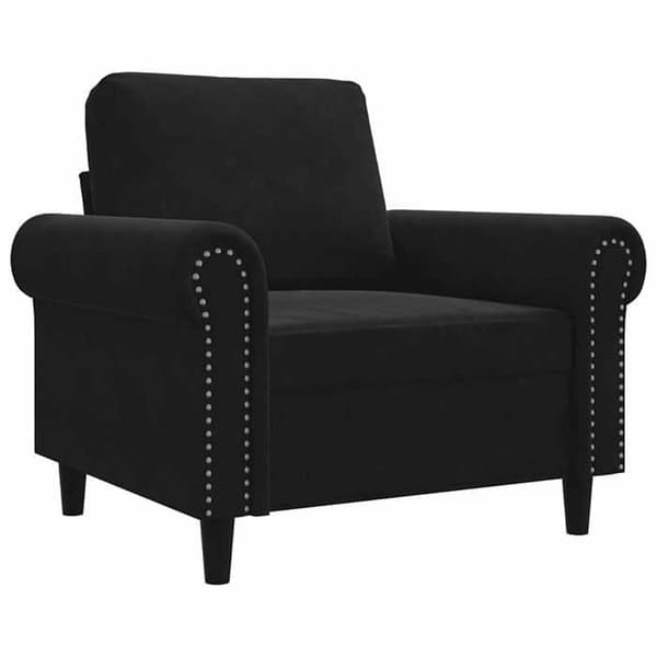 Maison Exclusive - Musta nojatuoli 60 cm sametti