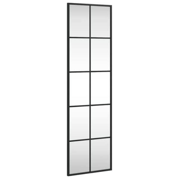 Maison Exclusive - Svart väggspegel 30x100 cm rektangulär järn