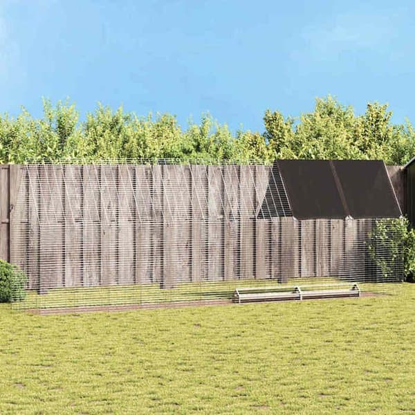 Maison Exclusive - Hönshus 2 delar Silver 600 x 100 x 210 cm