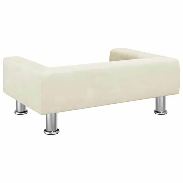 Maison Exclusive - Koiran sänky, kerma 70x45x26,5 cm sametti Grädde