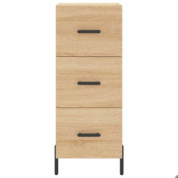 Maison Exclusive - Buffé Ek sonoma 34,5x34x90 cm Ingenjörsträ