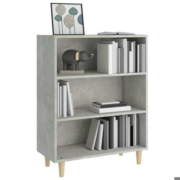 Maison Exclusive - Buffet Grå beton 69,5x32,5x90 cm Ingeniørtræ