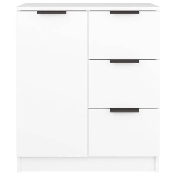 Maison Exclusive - Buffeter 2 stk hvid 60x30x70 cm Ingeniørtræ