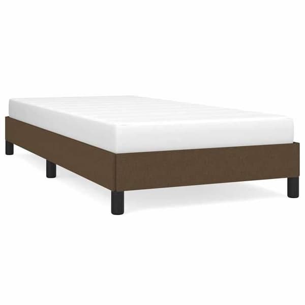 Sängynrunko - MAISON EXCLUSIVE - Maison Exclusive - 100 x 200 cm - Tummanruskea - 100 % polyesterikangas Mörkbrun