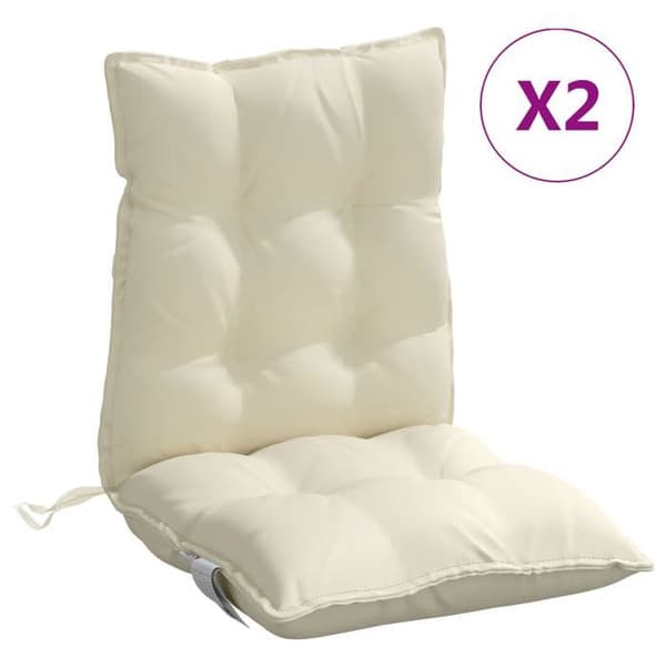 Maison Exclusive - Utomhus Kudde 2 st Kräm 100 x 50 x 7 cm