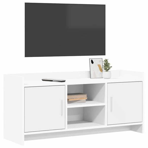 Maison Exclusive - TV-möbel 102 x 33 x 47 cm Vit Ingenjörsträ Vit