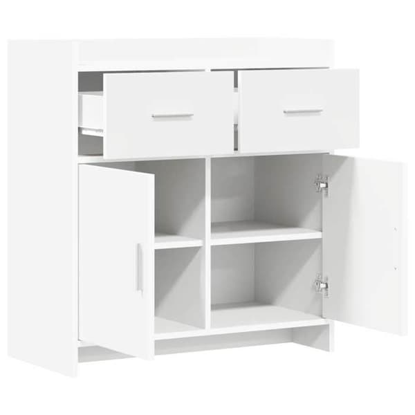 Maison Exclusive - Buffé Vit 75 x 36 x 80 cm Ingenjörsträ