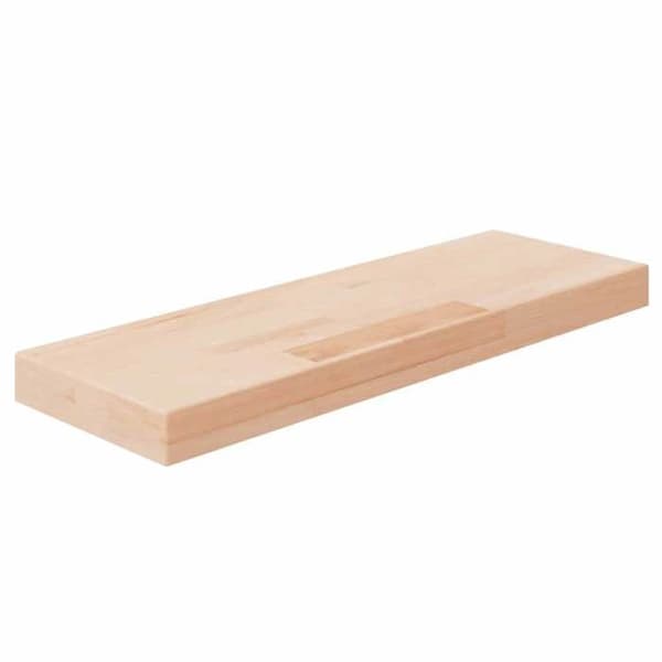 Maison Exclusive - Hyldepanel 60x20x4 cm Ubehandlet massivt egetræ