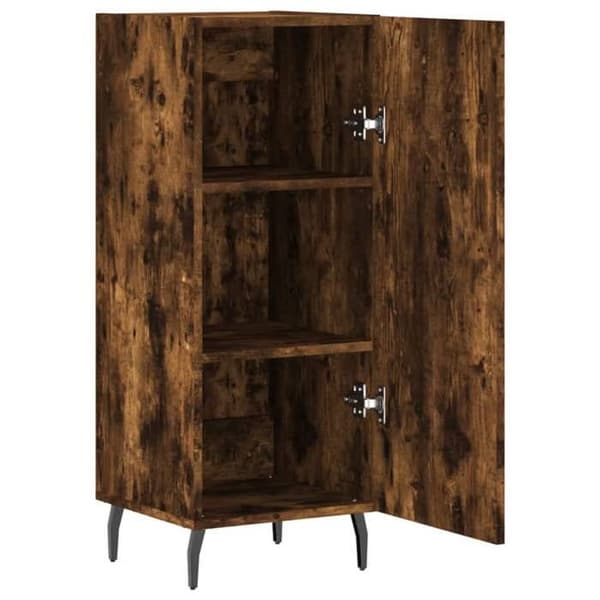 Maison Exclusive - Buffé Ek rökt 34,5x34x90 cm Ingenjörsträ