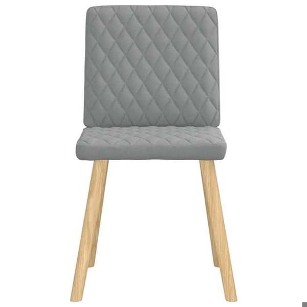 Maison Exclusive - Matstolar set om 6 ljusgrå tyg