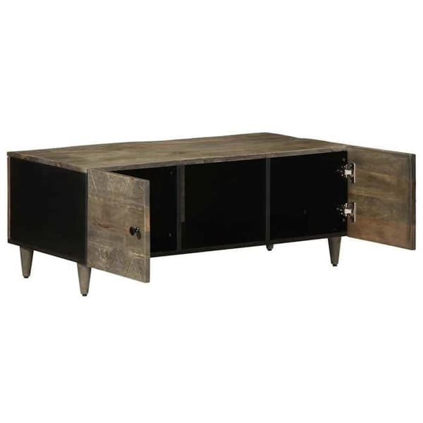 Maison Exclusive - Vaalea harmaa sohvapöytä 100x54x40 cm mangopuusta