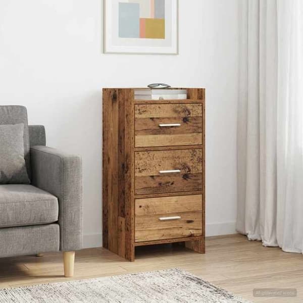 Maison Exclusive - Buffet Vanha puu 40 x 36 x 80 cm Insinööripuu
