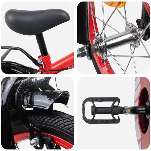 Maison Exclusive - Cykel för Barn 16 Tum för 4-6 år Röd Röd