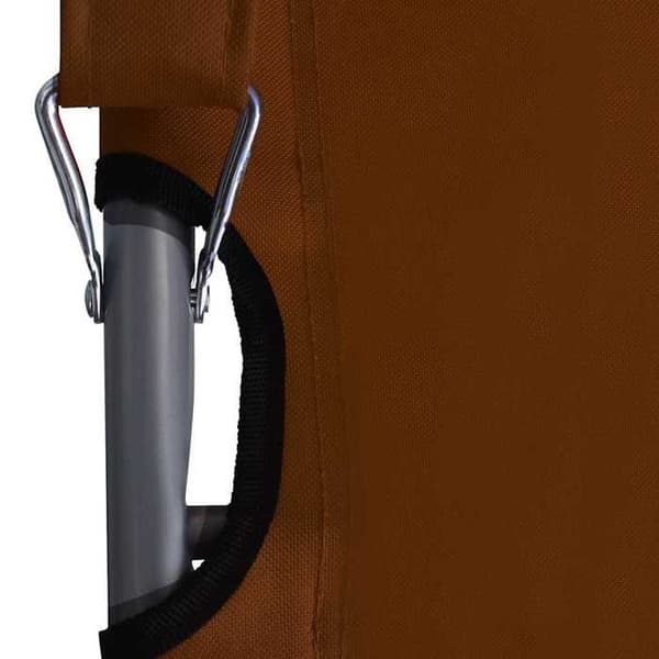 Maison Exclusive - Sammenklappelige stole, sæt af 2, brun stof kastanj