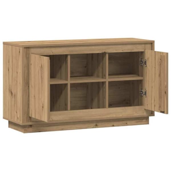 Maison Exclusive - Buffet i egetræ, håndlavet 102x35x60 cm, ingeniørtræ