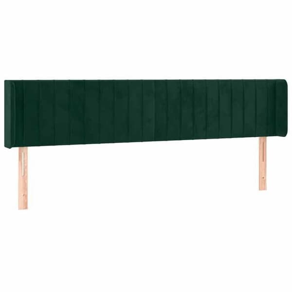 Maison Exclusive - LED-pääty vihreä 183x16x78/88 cm sametti Mörkgrön