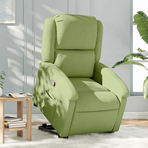 Maison Exclusive - Lænestol med vippefunktion Lys grøn Velour