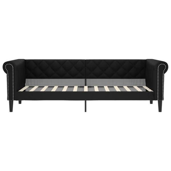 Maison Exclusive - Sengebænk uden madras sort 90x200 cm i kunstlæder