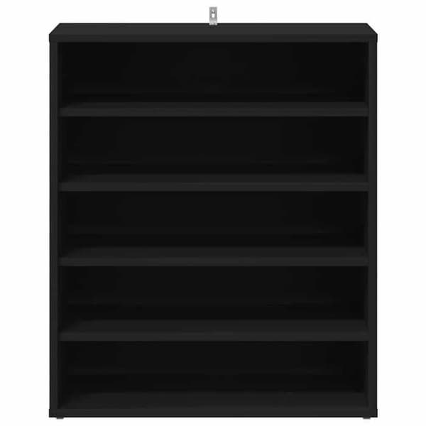 Maison Exclusive - Skoskab Sort 60x35x70 cm Ingeniørtræ