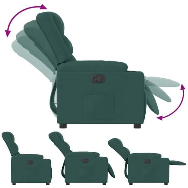 Maison Exclusive - Mørkegrøn Recliner Stol i Stof